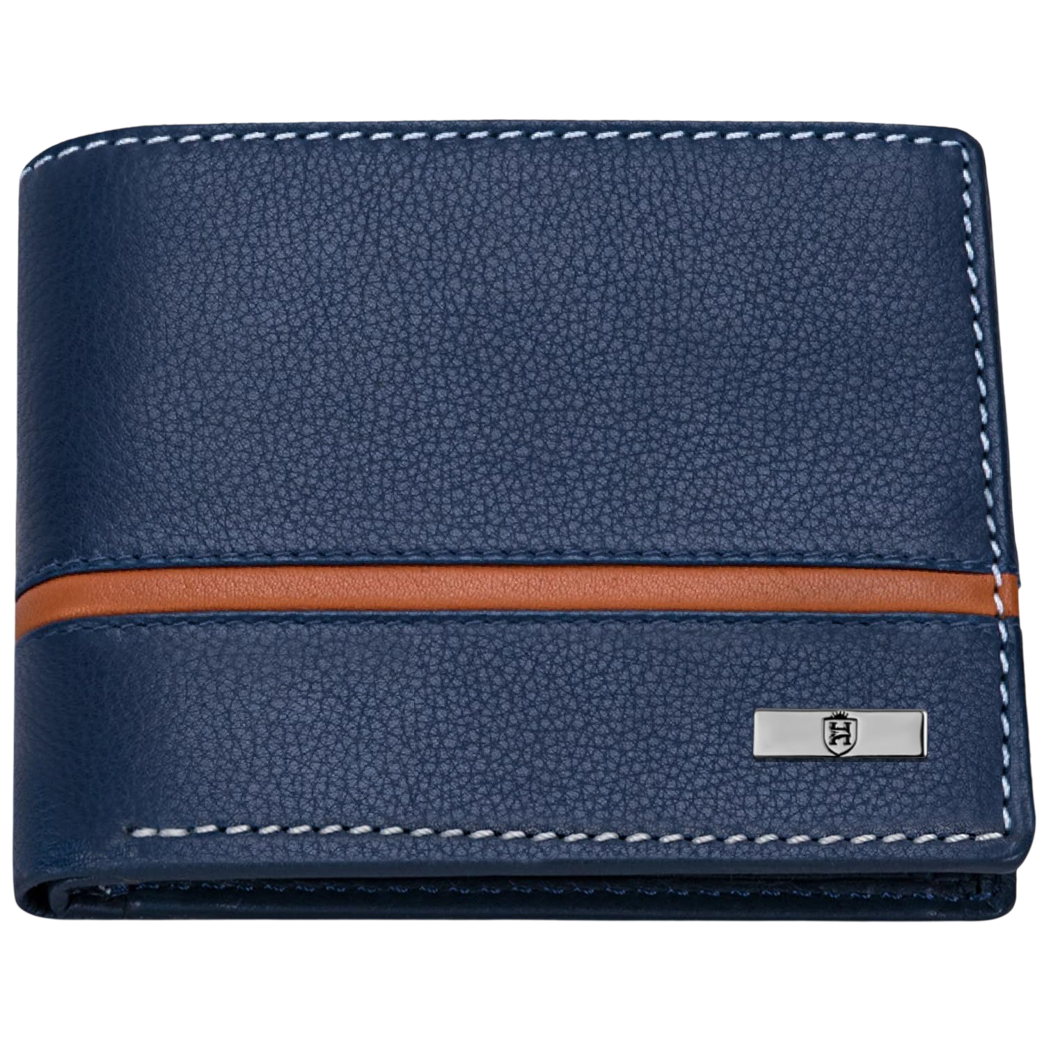 HORNBULL Denial Navy Leather Wallet for Men men's wallet