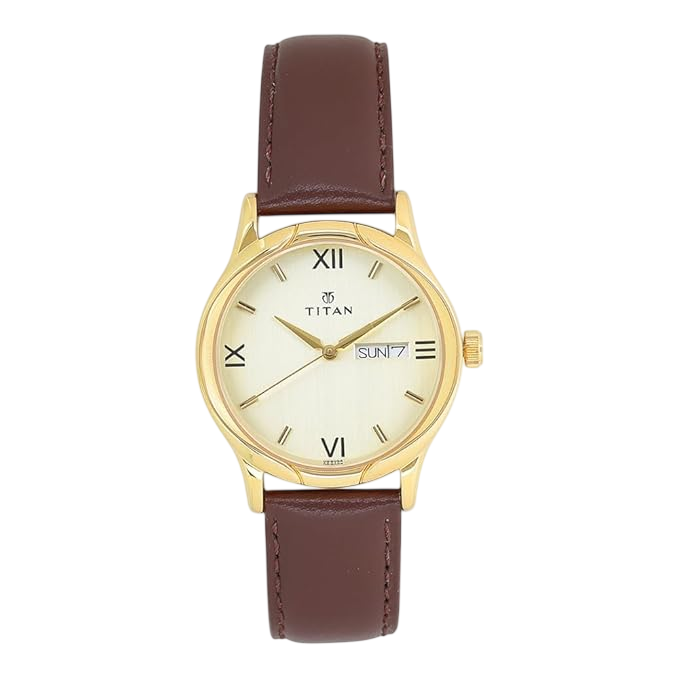 Titan Karishma Analog Champagne Dial Men's Watch men's watch