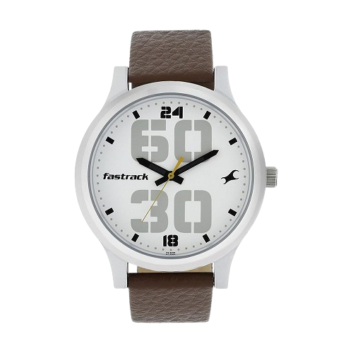 Fastrack Bold Analog White Dial Men's Watch NM38051SL06
