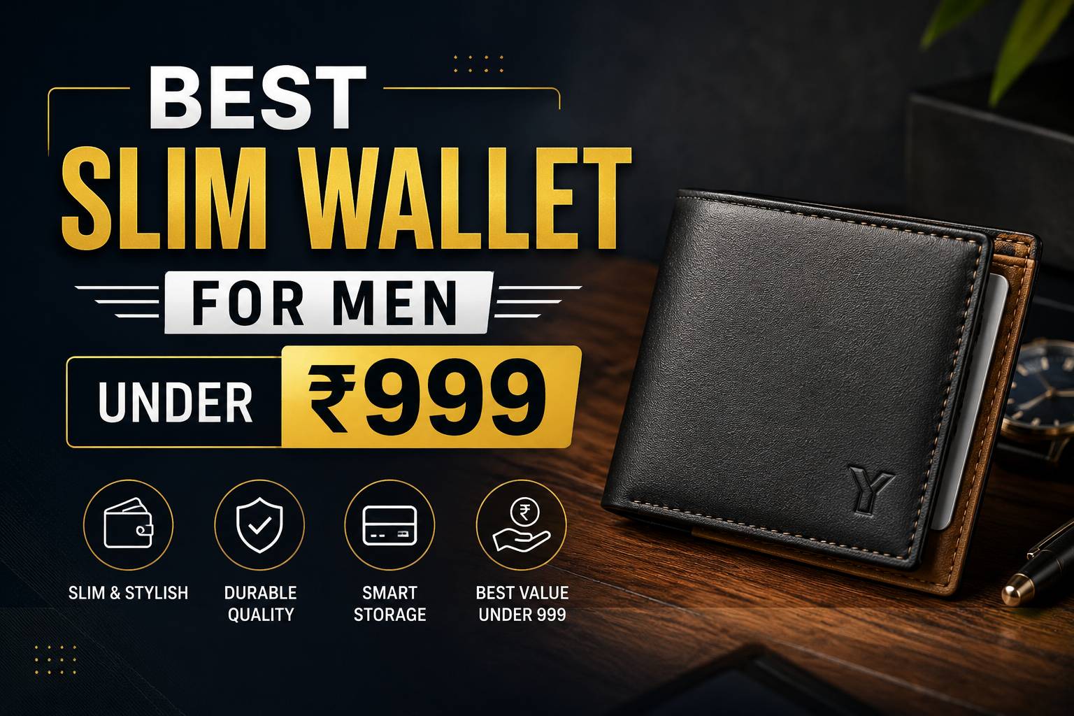 Best Slim Wallet for Men Under 999-yuvanstyle