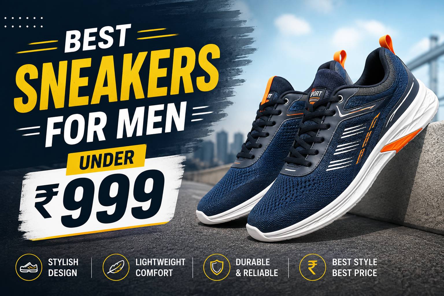 Best Sneakers for Men Under 999 - yuvanstyle