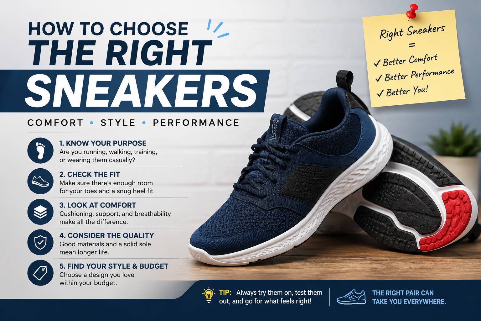 how to choose the right sneakers