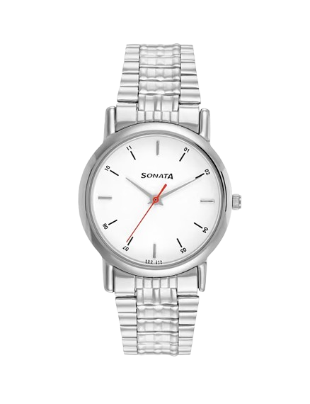 Sonata Analog White Dial Men's Watch wristwatch