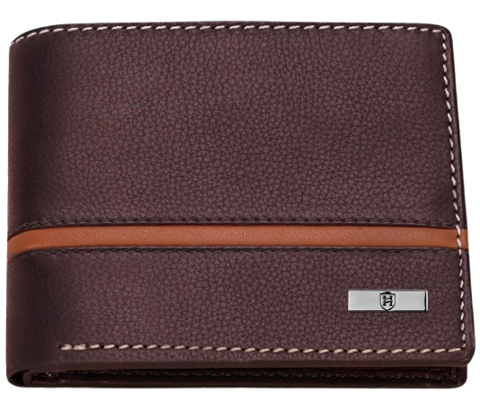 Slim PU leather bifold wallet for college students